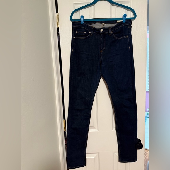 Rag & Bone High Rise Skinny Indigo Denim Jeans - Picture 1 of 6